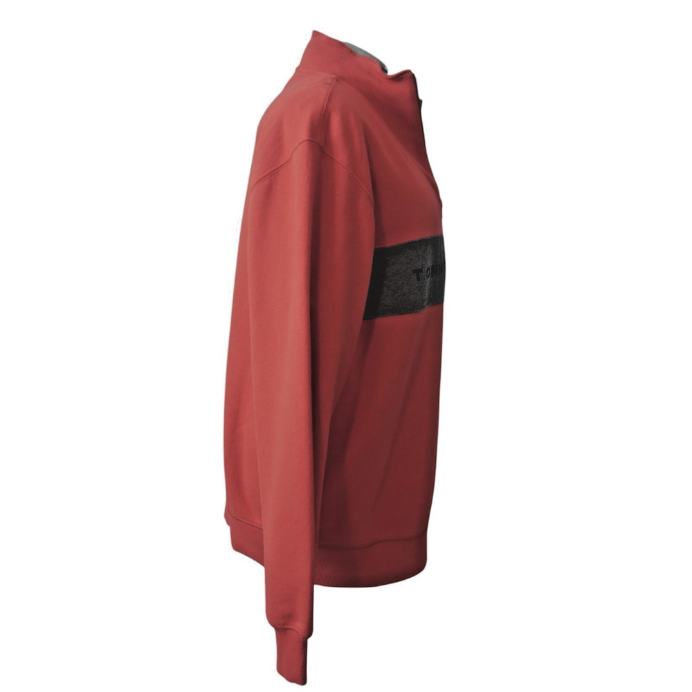 Vintage Tommy Hilfiger Men’s L Quarter Zip Big Logo Colorblock Sweatshirt - Picture 4 of 9